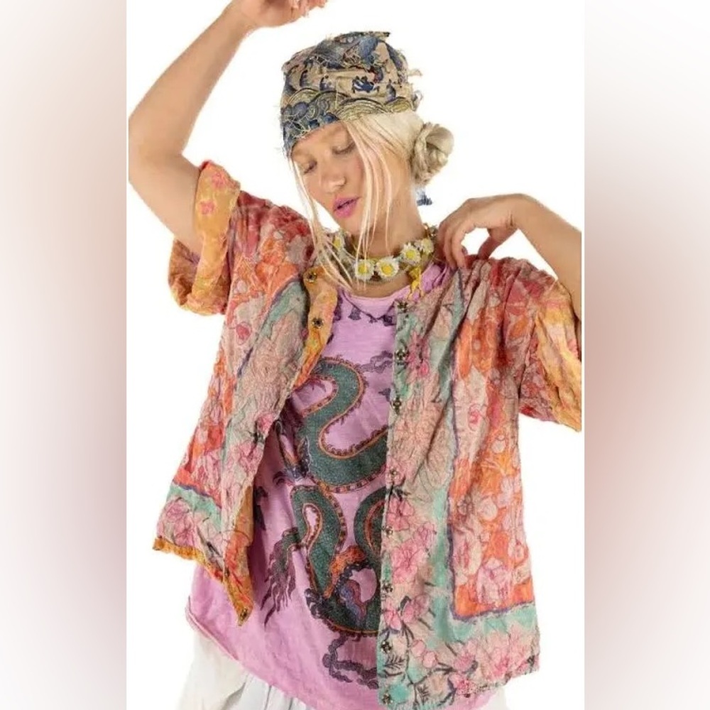 Floral Isabeau Kimono in Shambala - JACKET 731